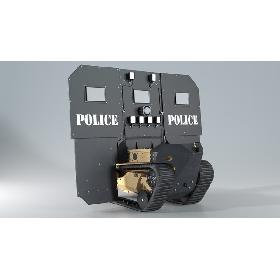 RBS1 SWAT BOT Robotic Ballistic Shield 3D
